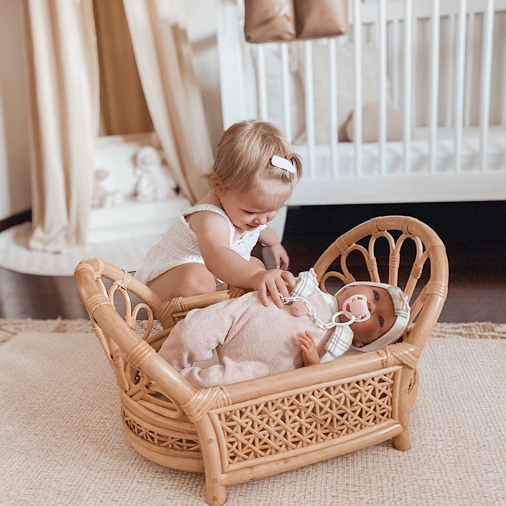 Rattan Dolls Bed | Lily Sprout Collection