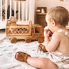 Large Rattan and Wooden Truck by Lily Sprout Collection - Lily Sprout Collection