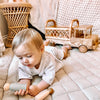 Large Rattan and Wooden Truck by Lily Sprout Collection - Lily Sprout Collection