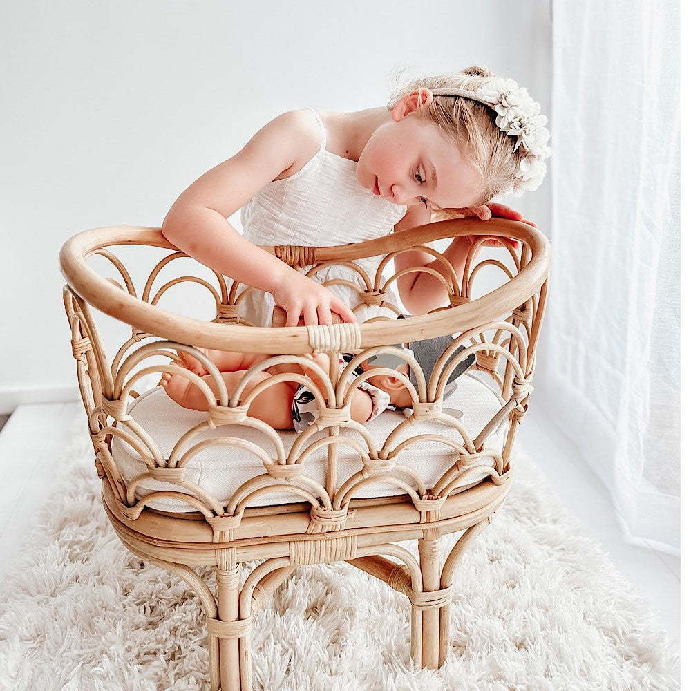 Rattan Lauren Crib by Lily Sprout Collection - Lily Sprout Collection