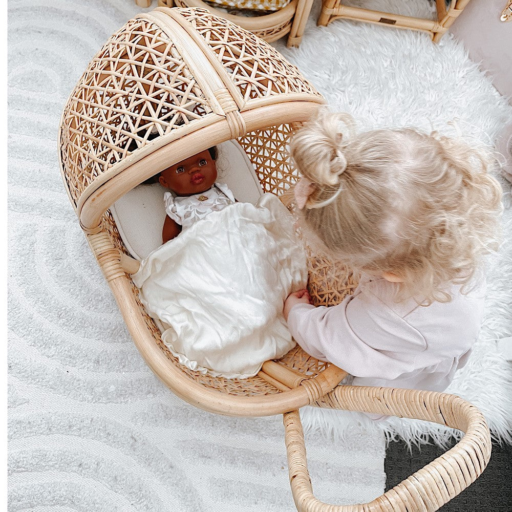 Rattan Molly Dolls Pram Lily Sprout Collection