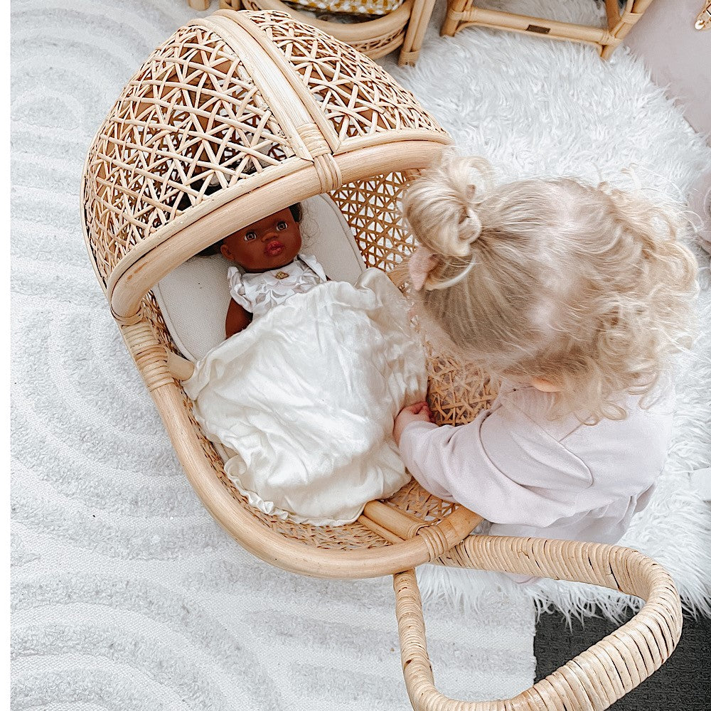 Rattan Molly Dolls Pram by Lily Sprout Collection - Lily Sprout Collection
