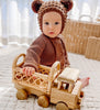 Small Rattan and Wooden Truck | Lily Sprout Collection