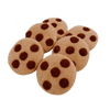 Felted Chocolate Chip Cookies-Set of 6 - Lily Sprout Collection
