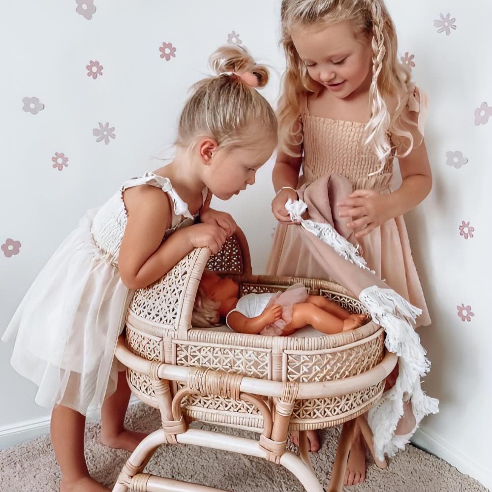 Rattan Abbey Dolls Bassinet by Lily Sprout Collection - Lily Sprout Collection