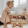 Rattan Lily Dolls Crib by Lily Sprout Collection - Lily Sprout Collection