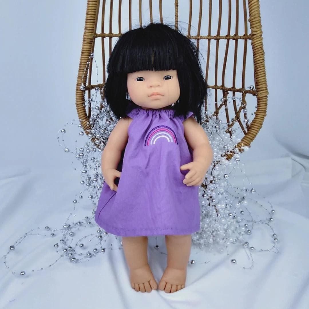 The Wacky Wardrobe - Purple Rainbow Dress - Lily Sprout Collection