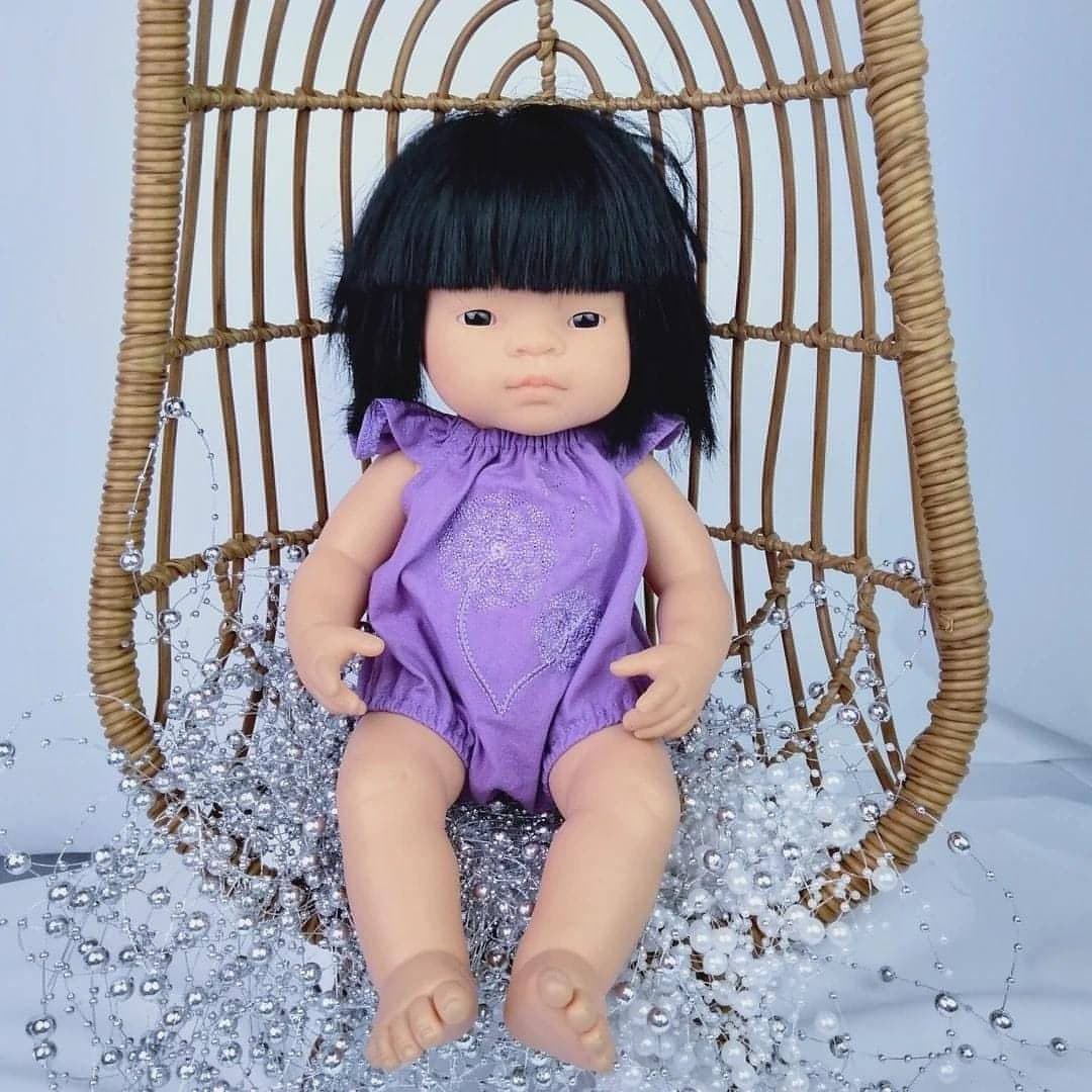 The Wacky Wardrobe- Seaside Purple Romper - Lily Sprout Collection